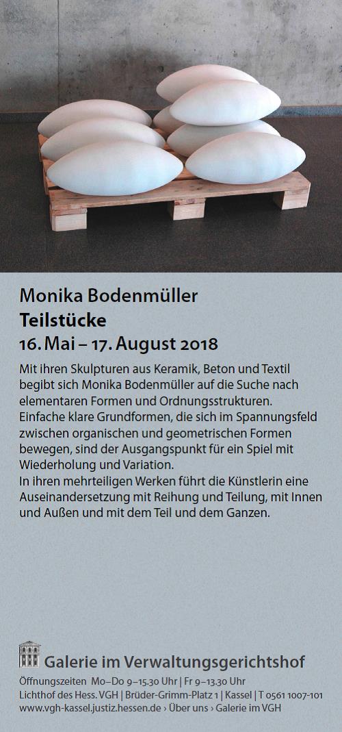 Einladung zur Ausstellung Teilstücke, VGH Kassel
