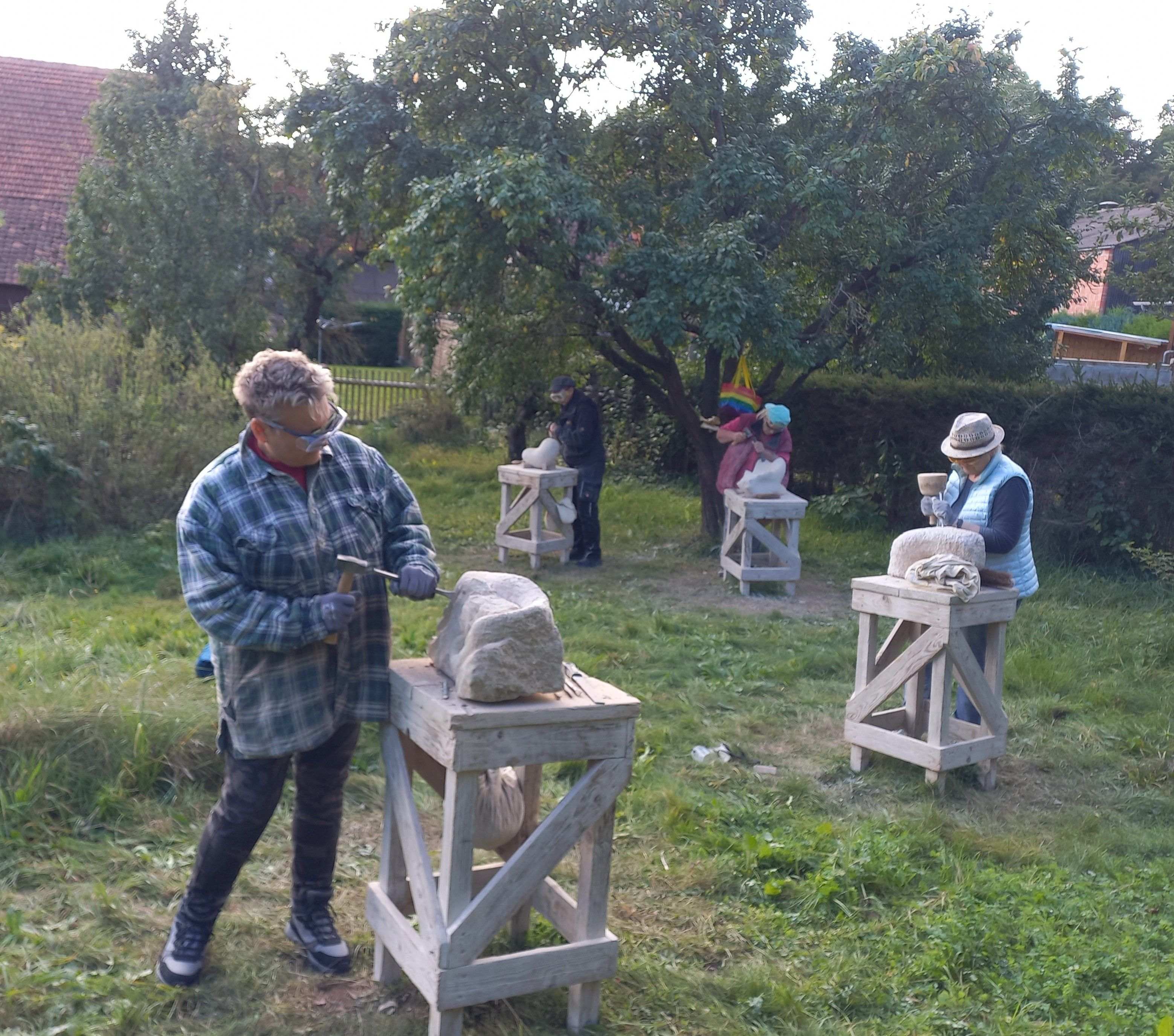 Der Arbeitsplatz in Germerode Sommer 2025 