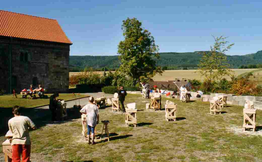 Der Arbeitsplatz in Germerode Sommer 2003 