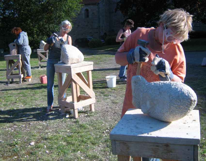 Bildhauerei in Germerode 2007 
